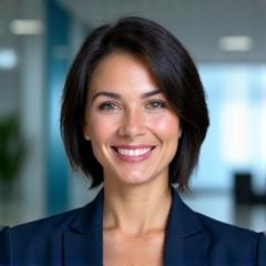Fotografía de Sofía Vergara, Directora de Operaciones de Quimbaya Echo, sonriendo profesionalmente.